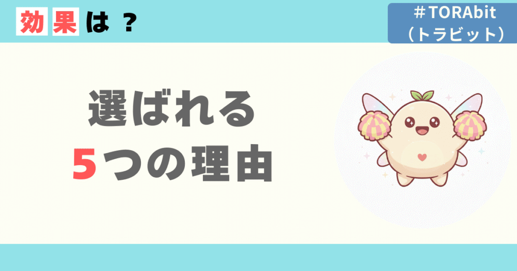 トラビットが選ばれる5つの理由