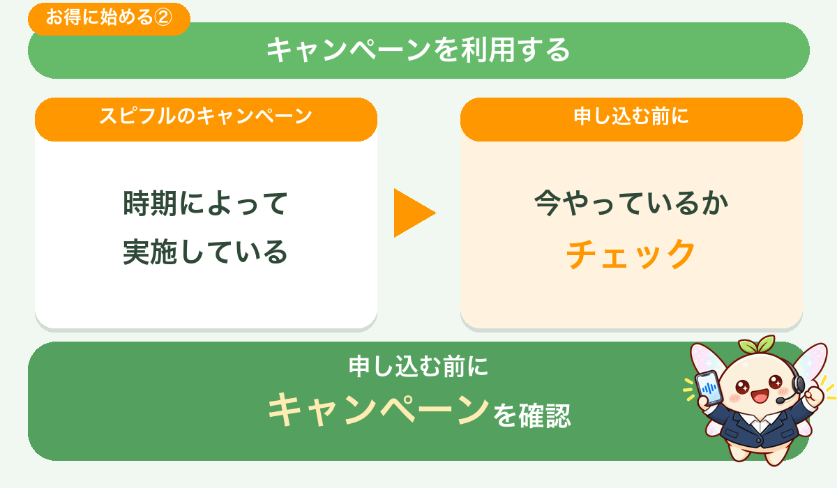 キャンペーンを利用する